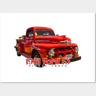 1951 Ford F3 Pickup Truck Posters and Art